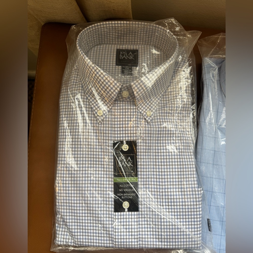 jos a bank traveler dress shirt 17-35
